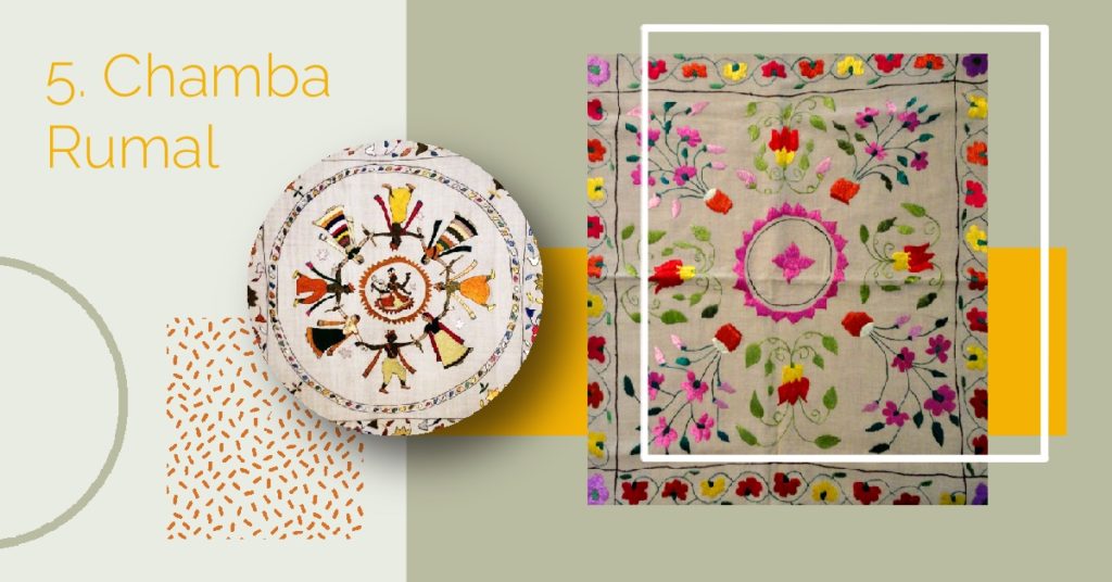 chamba rumal embroidery