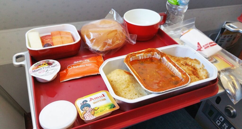 Air India- best airline meals in India 