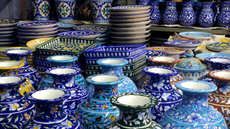 Blue Pottery- 10 unique craft forms of India: