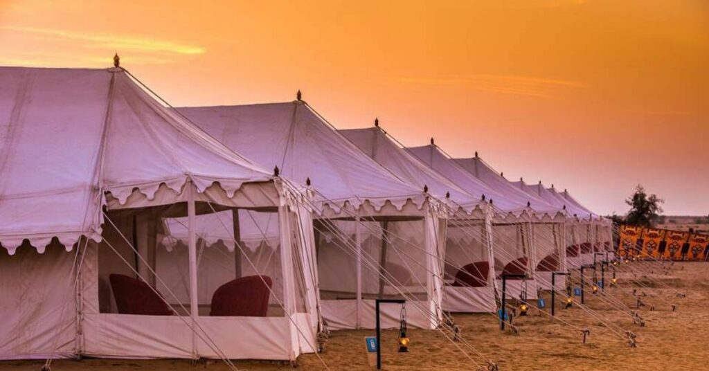 15 best campsites in India- The Golden Camp at Sam Dunes