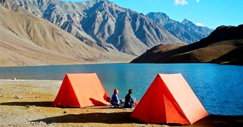 15 best campsites in India- Chandra Taal Lake Camp UC