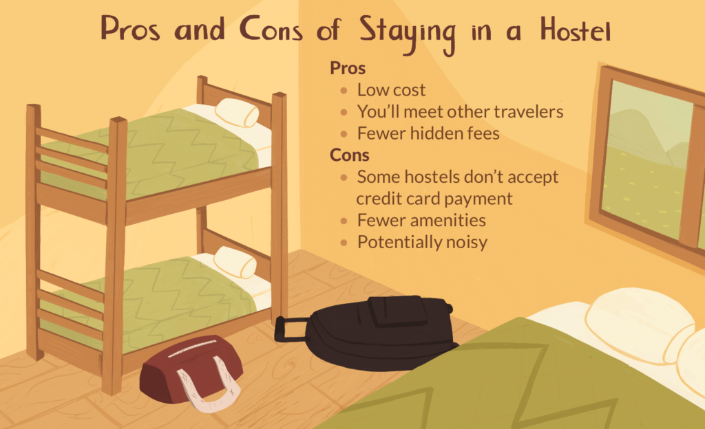 luxury hotels or local hostels- pros and cons 