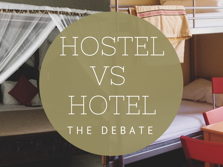 debate over luxury hotels or local hostels