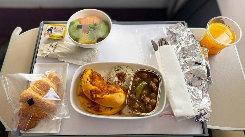 Vistara- best airline meals in India 